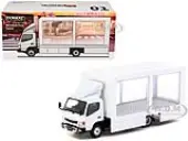 Mitsubishi Fuso Canter Mobile Display Truck RHD (Right Hand Drive) White ""Truck64"" Series 1/64 Diecast Model by Tarmac Works