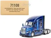 Kenworth T680 Truck Tractor Deep Cerulean Blue Metallic ""Transport Series"" 1/50 Diecast Model by Diecast Masters