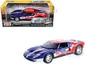 Ford GT Concept 58 Blue and Red with White Stripes ""GT Racing"" Series 1/24 Diecast Model Car by Motormax