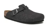 Birkenstock Boston Wool Felt Narrow Fit Unisex - Sandals Birkenstock - Grey - 0160373-4.5 - Size: 4.5
