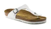 Birkenstock Gizeh Birko-Flor Regular Fit Unisex - Sandals Birkenstock - White - 0745531-7.5 - Size: 7.5