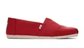 Toms Alpargata Recycled Cotton Canvas Men - Sneakers Toms - Red - 10017665-7.5 - Size: 7.5
