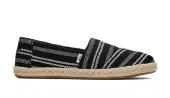 Toms Alpargata Rope Black Global Stripe Wmns Women - Sneakers Toms - Black - 10017852-4 - Size: 4