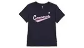 Converse Script Logo Leopard Infill Classic Tee Women - T-shirts Converse - Black - 10022344-A02-XS - Size: XS
