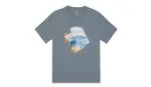Converse Star Chevron Ocean T-Shirt Men - T-shirts Converse - Blue - 10024746-A03-M - Size: M
