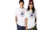 Converse Go-To All Star Patch Standard Fit T-Shirt Unisex - T-shirts Converse - White - 10025459-A03-XL - Size: XL