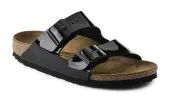 Birkenstock Arizona Patent Black Narrow Fit Women - Sandals Birkenstock - Black - 1005292-5 - Size: 5