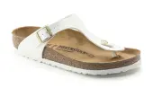 Birkenstock Gizeh BF Patent White Regular Fit Women - Sandals Birkenstock - White - 1005299-4.5 - Size: 4.5