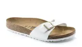 Birkenstock Madrid BS Patent White Narrow Fit Women - Sandals Birkenstock - White - 1005310-4.5 - Size: 4.5