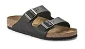 Birkenstock Arizona Natural Leather Narrow Fit Women - Sandals Birkenstock - Black - 1018720-7 - Size: 7