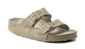 Birkenstock Arizona Soft Footbed Suede Leather Narrow Fit Women - Sandals Birkenstock - Grey - 1019088-3.5 - Size: 3.5