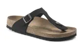 Birkenstock Gizeh Vegan Regular Fit Unisex - Sandals Birkenstock - Black - 1020380-3.5 - Size: 3.5