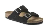 Birkenstock Arizona BS Desert Buck Black Narrow Fit Men - Sandals Birkenstock - Black - 1020736-7 - Size: 7