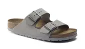 Birkenstock Arizona SFB Nubuck Leather Narrow Fit Unisex - Sandals Birkenstock - Grey - 1020973-3.5 - Size: 3.5