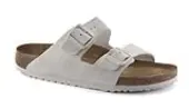 Birkenstock Arizona Soft Footbed Suede Leather Narrow Fit Women - Sandals Birkenstock - Grey - 1024516-4.5 - Size: 4.5