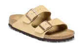 Birkenstock Arizona Suede Leather Latte Cream Regular Fit Women - Sandals Birkenstock - Light Brown - 1026190-3.5 - Size: 3.5