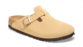 Birkenstock Boston Suede Leather Regular fit Women - Sandals Birkenstock - Light Brown - 1026181-9.5 - Size: 9.5
