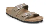 Birkenstock Sydney Vegan Synthetics Narrow Fit Women - Sandals Birkenstock - Light Brown - 1026700-5.5 - Size: 5.5