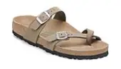 Birkenstock Mayari Synthetics Narrow Fit Women - Sandals Birkenstock - Light Brown - 1026697-9 - Size: 9
