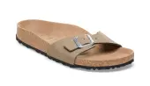 Birkenstock Madrid Vegan Synthetics Narrow Fit Women - Sandals Birkenstock - Brown - 1026706-7.5 - Size: 7.5