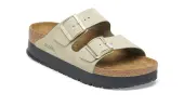 Birkenstock Arizona Flex Platform Eucalyptus Narrow Fit Women - Sandals Birkenstock - Light Brown - 1026971-4.5 - Size: 4.5