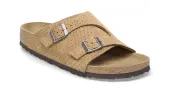 Birkenstock Zürich Suede Embossed Regular Fit Unisex - Sandals Birkenstock - Light Brown - 1027036-7.5 - Size: 7.5