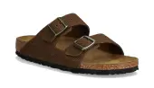 Birkenstock Arizona Suede Corduroy Regular Fit Women - Sandals Birkenstock - Brown - 1028280-11.5 - Size: 11.5