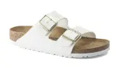 Birkenstock Arizona BF Patent White Narrow Fit Unisex - Sandals Birkenstock - White - 1005294-9 - Size: 9