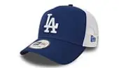 New Era LA Dodgers Clean Blue A-Frame Trucker Cap Unisex - Headwear New Era - Blue - 11405497-One-size - Size: One size