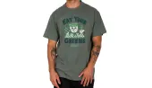IrieDaily Eat Greens Tee Men - T-shirts IrieDaily - Green - 114B533-467-XL - Size: XL