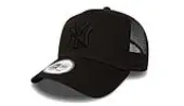 New Era Yankees Clean Black A-Frame Trucker Cap Unisex - Headwear New Era - Black - 11579474-One-size - Size: One size