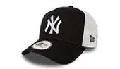 New Era Yankees Clean Black A-Frame Trucker Cap Unisex - Headwear New Era - Black - 11588491-One-size - Size: One size