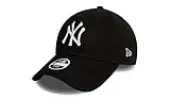New Era Yankees Essential Womens Black 9FORTY Cap Unisex - Headwear New Era - Black - 12122741-One-size - Size: One size