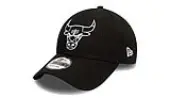 New Era Chicago Bulls Essential Outline Black 9FORTY Unisex - Headwear New Era - Black - 12292586-One-size - Size: One size