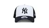 New Era Yankees Team Colour White A-Frame Trucker Cap Unisex - Headwear New Era - Blue - 12380796-One-size - Size: One size