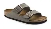 Birkenstock Arizona BF Nubuck Stone Regular Fit Men - Sandals Birkenstock - Grey - 151211-4.5 - Size: 4.5