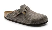 Birkenstock Boston Wool Felt Narrow Fit Women - Sandals Birkenstock - Brown - 0160583-4.5 - Size: 4.5