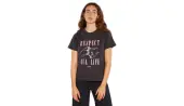 Dedicated T-shirt Mysen Respect Life Charcoal Women - T-shirts Dedicated - Grey - 16993-S - Size: S