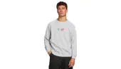 Dedicated Sweatshirt Malmoe Peanuts Logo Grey Melange Men - T-shirts Dedicated - Grey - 18179-XL - Size: XL
