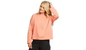 Dedicated Loose Sweatshirt Lerdala Coral Women - T-shirts Dedicated - Orange - 18251-M - Size: M