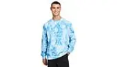 Dedicated Sweatshirt Malmoe Tie Dye Blue Men - Hoodies and Sweatshirts Dedicated - Blue - 18252-XL - Size: XL