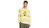 Dedicated Sweater Mora Woodstock Stripe Yellow Men - T-shirts Dedicated - Yellow - 18545-L - Size: L