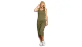 Dedicated Jersey Dress Kristinehamn Leaf Green Women - Dress Dedicated - Green - 18716-M - Size: M