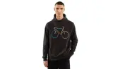 Dedicated Hoodie Falun Color Bike Charcoal Men - Hoodies and Sweatshirts Dedicated - Grey - 18798-L - Size: L