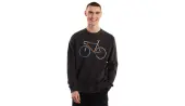 Dedicated Sweatshirt Malmoe Color Bike Charcoal Men - Hoodies and Sweatshirts Dedicated - Grey - 18821-M - Size: M