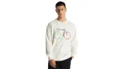 Dedicated Sweatshirt Malmoe Color Bike Off-White Men - Hoodies and Sweatshirts Dedicated - White - 19887-L - Size: L
