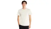 Dedicated T-shirt Stockholm Base Oat White Men - T-shirts Dedicated - White - 20373-S - Size: S