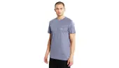 Dedicated T-shirt Stockholm Lucas Globe Walk Stone Blue Men - T-shirts Dedicated - Blue - 20412-M - Size: M