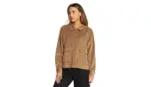 Dedicated Shirt Lima Corduroy Tiger Brown Women - Shirt Dedicated - Brown - 20499-S - Size: S
