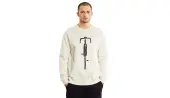 Dedicated Sweatshirt Malmoe Bike Front Oat White Men - Hoodies and Sweatshirts Dedicated - White - 20556-L - Size: L